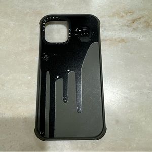 Casetify Ultra Impact iPhone 12 Pro Max Olive Green Black Drip Case